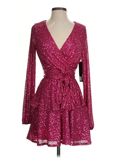 Pre-owned Trixxi Cocktail Dress In Burgundy
