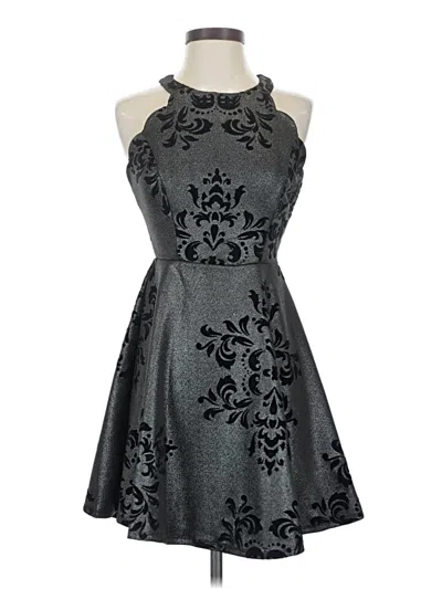 Pre-owned Trixxi Cocktail Dress In Gray