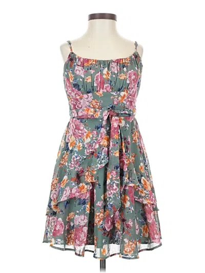 Pre-owned Trixxi Cocktail Dress In Gray