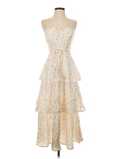 Pre-owned Trixxi Cocktail Dress In Ivory