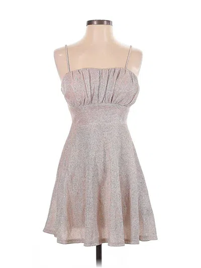 Pre-owned Trixxi Cocktail Dress In Silver