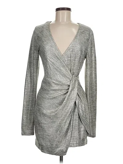 Pre-owned Trixxi Cocktail Dress In Silver