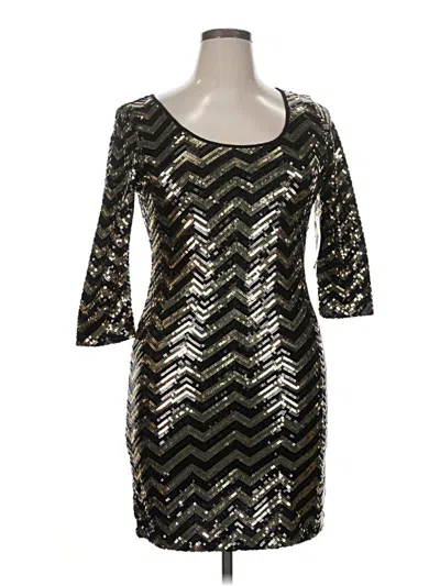 Pre-owned Trixxi Cocktail Dress In Silver