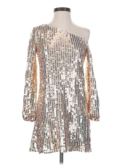 Pre-owned Trixxi Cocktail Dress In Silver