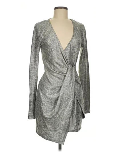 Pre-owned Trixxi Cocktail Dress In Silver