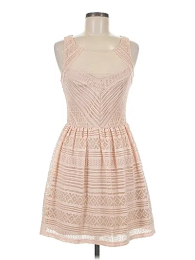 Pre-owned Trixxi Cocktail Dress In Tan