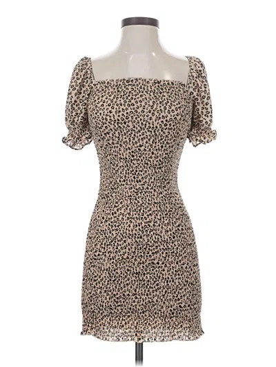 Pre-owned Trixxi Cocktail Dress In Tan