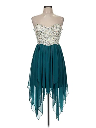 Pre-owned Trixxi Cocktail Dress In Teal