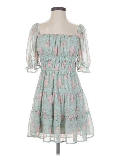 Pre-owned Trixxi Cocktail Dress In Teal