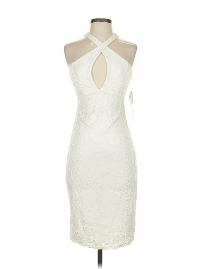 Pre-owned Trixxi Cocktail Dress In White