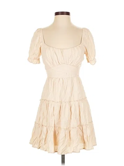 Pre-owned Trixxi Cocktail Dress In White