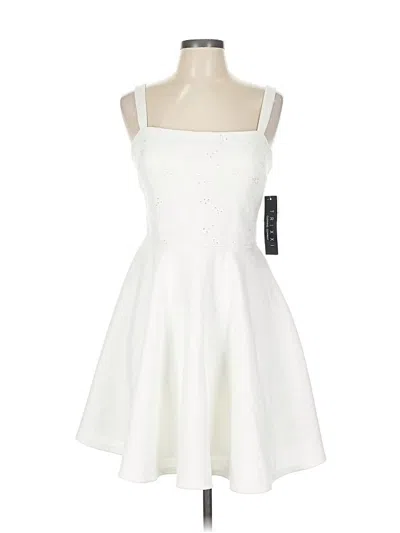 Pre-owned Trixxi Cocktail Dress In White