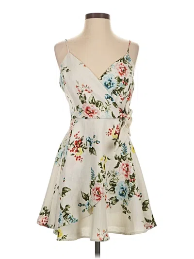 Pre-owned Trixxi Cocktail Dress In White