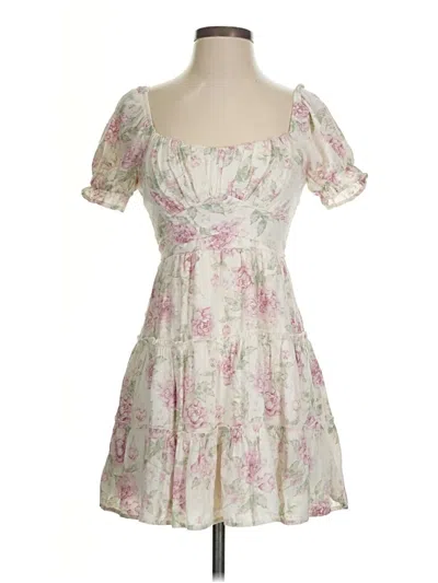 Pre-owned Trixxi Cocktail Dress In White