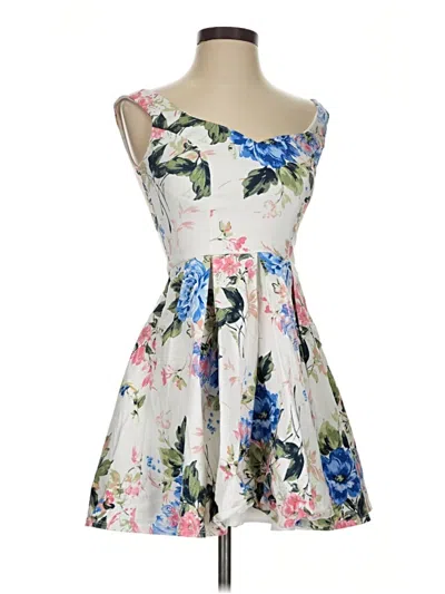 Pre-owned Trixxi Cocktail Dress In White