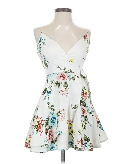 Pre-owned Trixxi Cocktail Dress In White