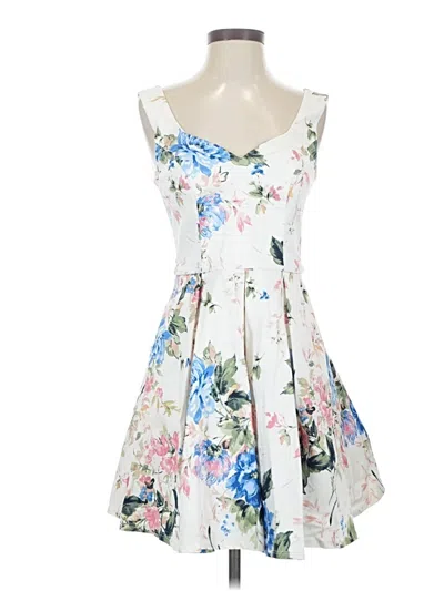 Pre-owned Trixxi Cocktail Dress In White