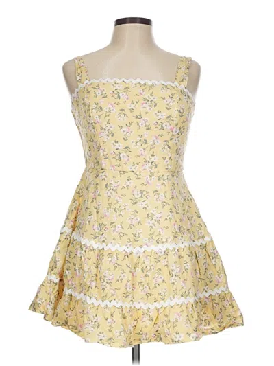 Pre-owned Trixxi Cocktail Dress In Yellow