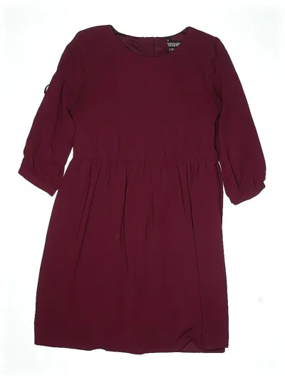 Pre-owned Trixxi Girl Kids' Dress In Burgundy