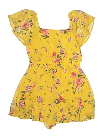Pre-owned Trixxi Girl Kids' Romper In Yellow