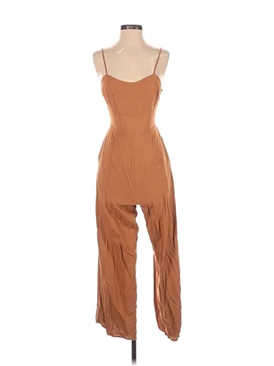 Pre-owned Trixxi Jumpsuit In Brown