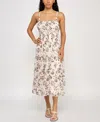 Trixxi Juniors' Printed Pebble Chiffon Spaghetti-strap Dress
