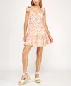 Trixxi Juniors' Printed Sleeveless Fit & Flare Dress
