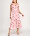 Trixxi Juniors' Printed Sleeveless Fit & Flare Dress In Multi