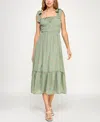 Trixxi Juniors' Printed Sleeveless Fit & Flare Dress