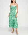 Trixxi Juniors' Printed Spaghetti-strap Midi Dress