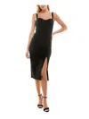 Trixxi Juniors Womens Midi Sweetheart Neck Bodycon Dress In Black