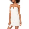 Trixxi Juniors Womens Knot Front Plunge Cocktail And Party Dress In Animal Print