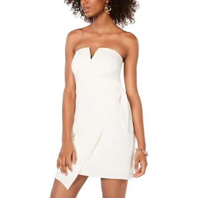 Trixxi Juniors Womens Knot Front Plunge Cocktail And Party Dress In Animal Print