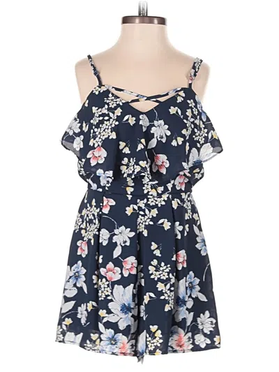 Pre-owned Trixxi Romper In Blue