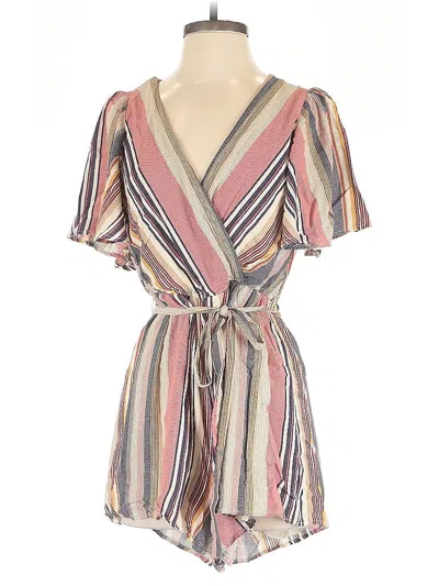 Pre-owned Trixxi Romper In Brown