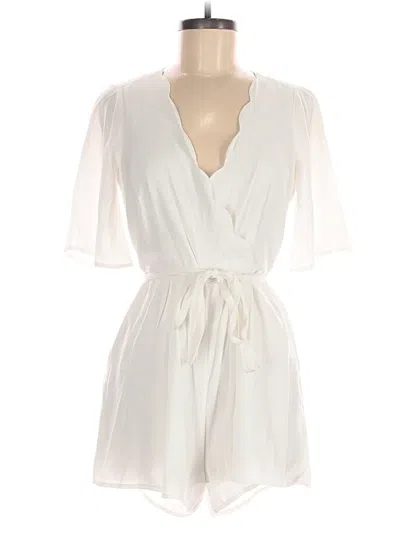 Pre-owned Trixxi Romper In White
