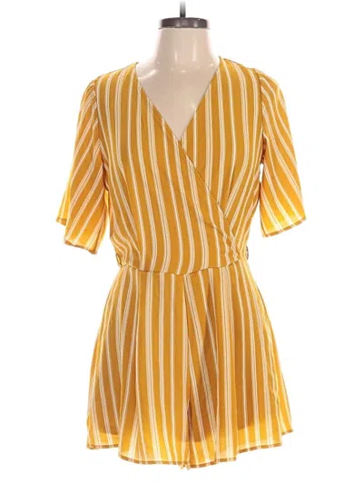 Pre-owned Trixxi Romper In Yellow
