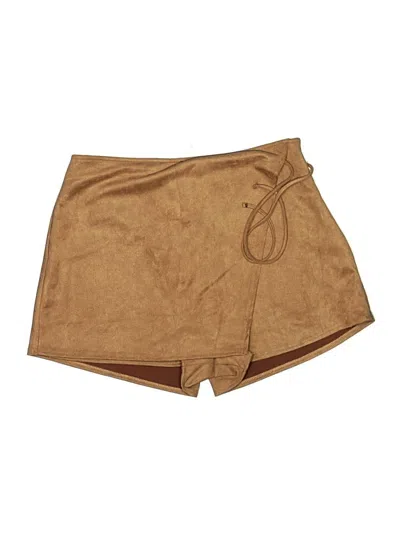 Pre-owned Trixxi Skort In Tan