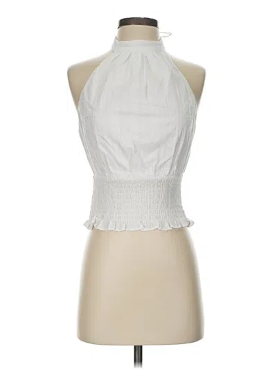 Pre-owned Trixxi Sleeveless Blouse In White