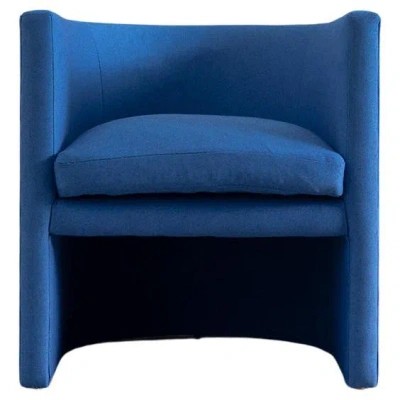 Pre-owned Trnk Arc Lounge Chair In Blue Recycled Fabric