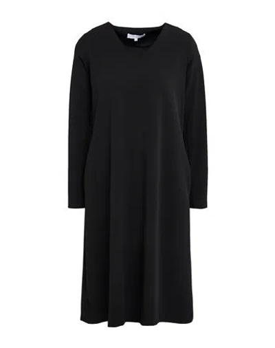 Trois Fleurs Woman Midi Dress Black Size 8 Polyurethane, Elastane