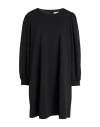 Trois Fleurs Woman Mini Dress Black Size 14 Polyurethane, Elastane In Black