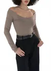 Trois Helena Top In Sable In Brown
