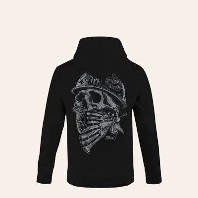 Troll Co. . Men's Black Headstrong Graphic Fr Hoodie