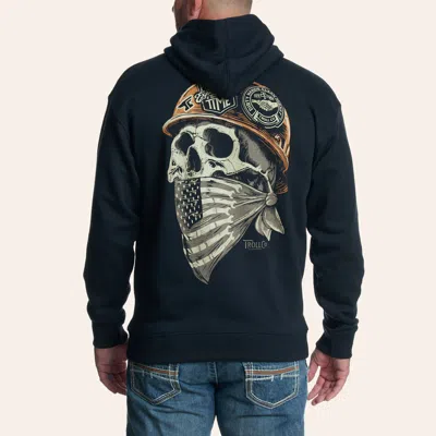Troll Co. . Men's Black Headstrong Graphic Hoodie
