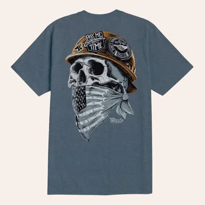 Troll Co. . Men's Blue Headstrong Graphic T-shirt
