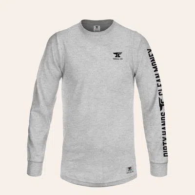 Troll Co. . Men's Gray Dhcm Anvil Graphic Fr Long Sleeve T-shirt