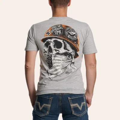 Troll Co. . Men's Headstrong Heather Gray Graphic T-shirt