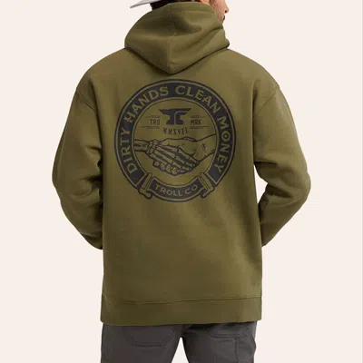 Troll Co. . Men's Military Green Haggler Hoodie