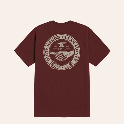 Troll Co. . Men's Port Haggler Graphic T-shirt In Burgundy